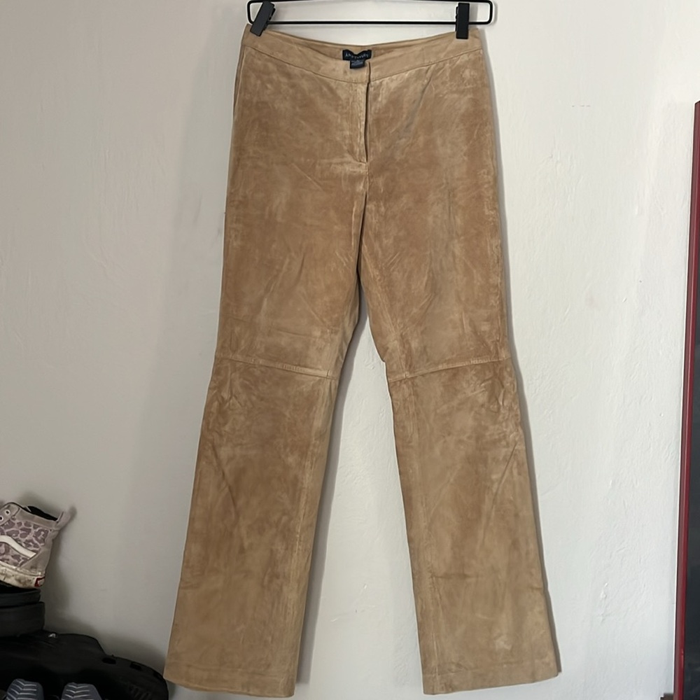 Size 2 Ann Taylor Tan Leather Pants